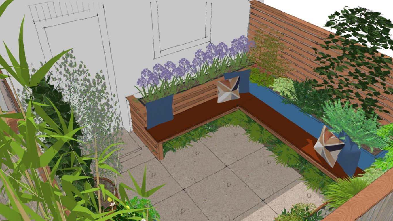 FuchsiaGreenLtd_Garden_Design_Whitstable_Tiny_Courtyard_3DVisual 2