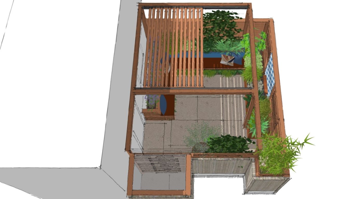 FuchsiaGreenLtd_Garden_Design_Whitstable_Tiny_Courtyard_3DVisual 3