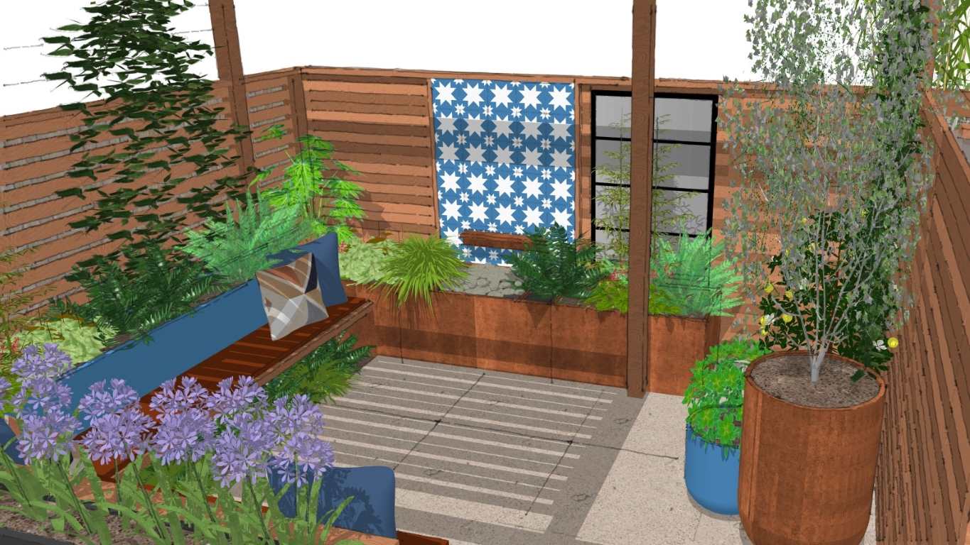 FuchsiaGreenLtd_Garden_Design_Whitstable_Tiny_Courtyard_3DVisual 4